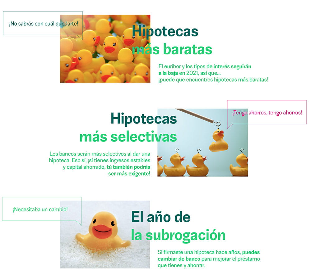 infografía tendencias hipotecas 2021